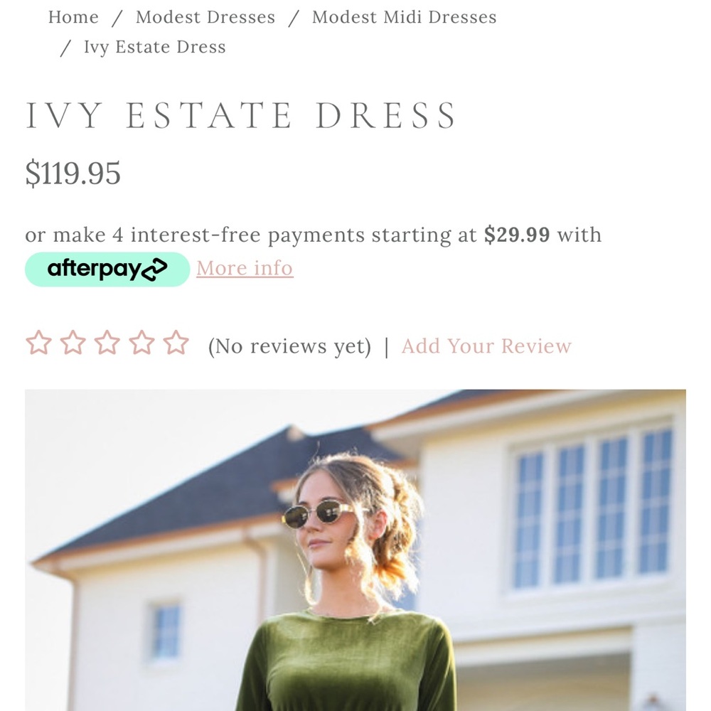 Dainty Jewells Ivy Estate Green Maxi Dress